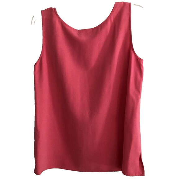 Talbots Pure Silk Skirt Set Sz 10-12 Y2k Elegant 2 Piece Tank Top & Skirt - Picture 6 of 15